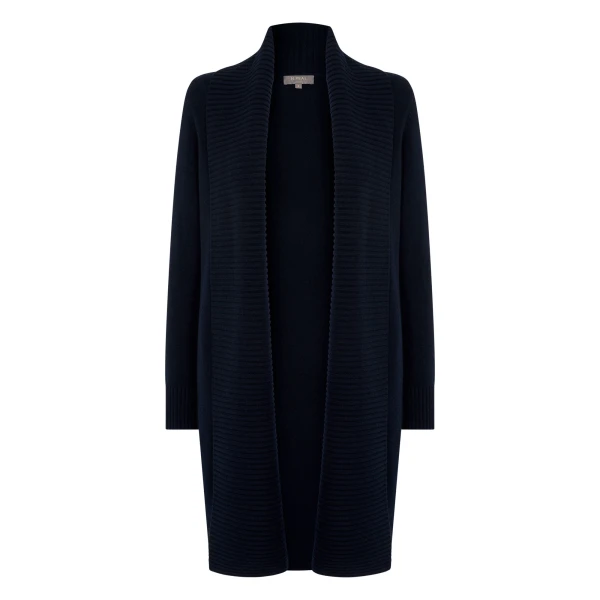 N.Peal Abbey Cashmere Cardigan in Navy Blue | Cardigan | Luxury Shoes 