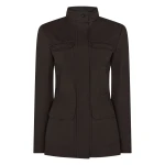 N.Peal Avola Weatherproof Jacket in Chocolate Brown | Jackets | Luxury Shoes 