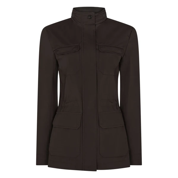 Avola Weatherproof Jacket in Chocolate Brown