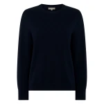 N.Peal Cashmere Crew Neck Jumper in Navy Blue | Sweaters | Luxury Shoes 