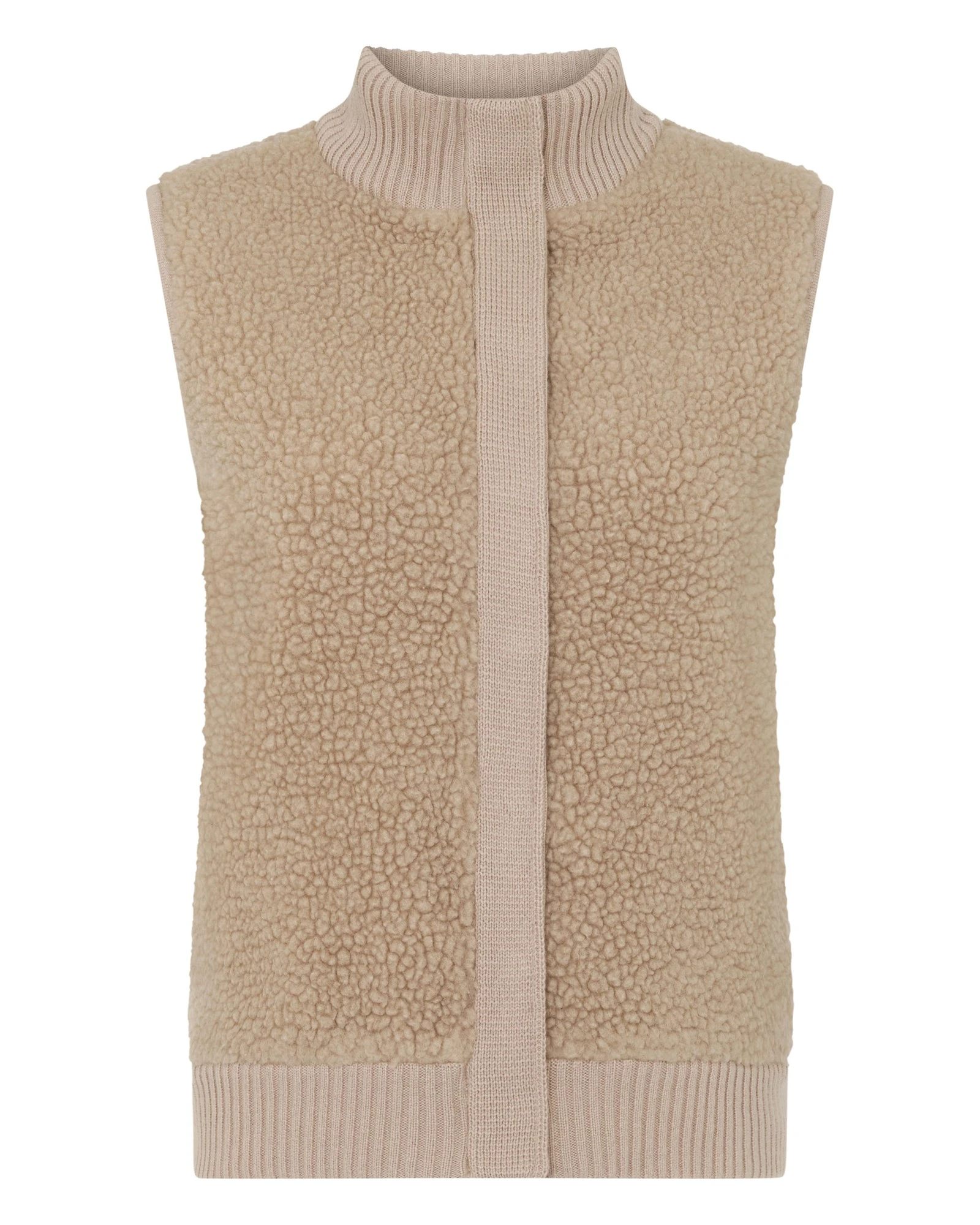 N.Peal Cashmere Shearling Gilet in Cashew Brown N.Peal Cashmere Shearling Gilet in Cashew Brown | Vests | Luxury Shoes