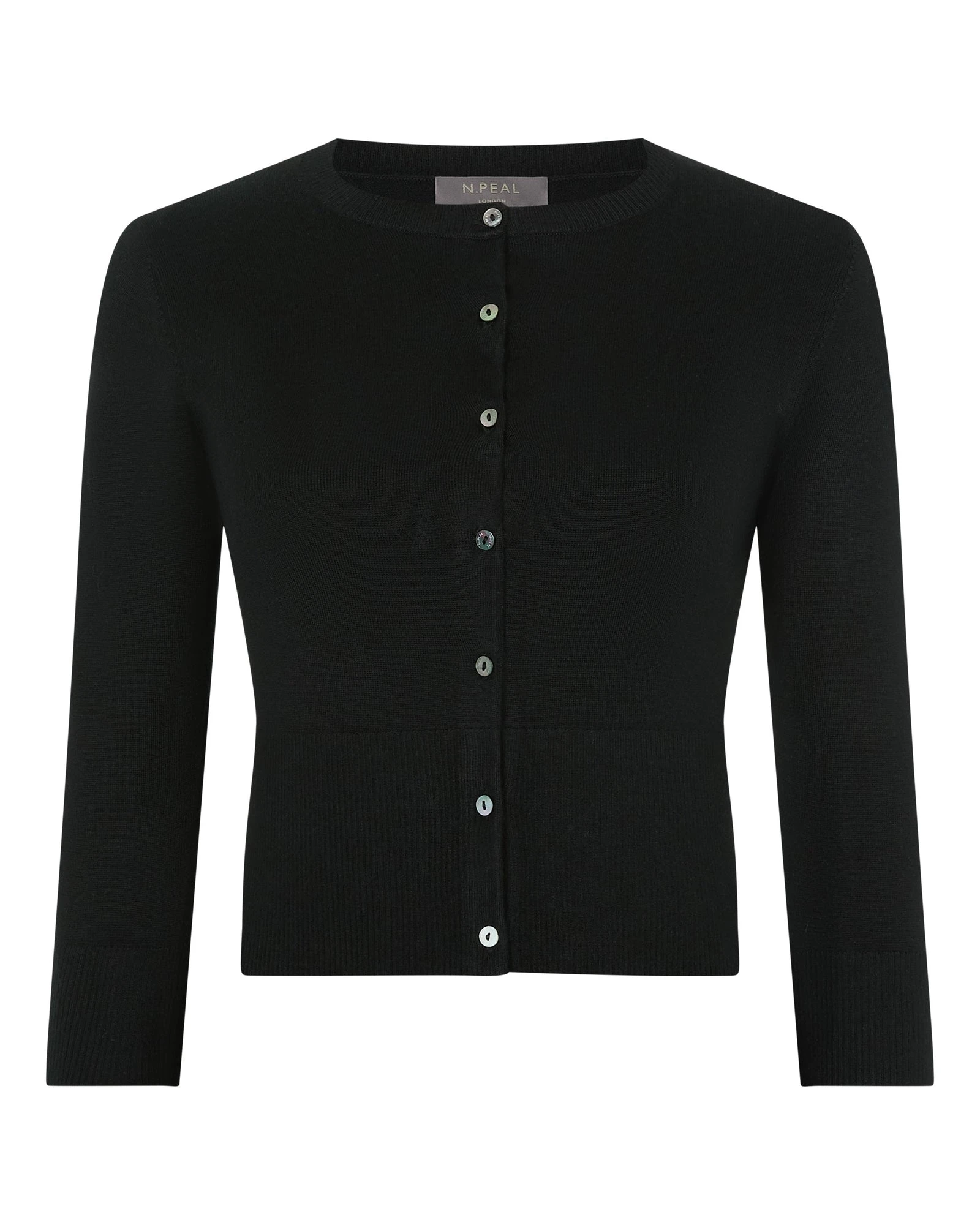 N.Peal Darcie Superfine Cashmere Cropped Cardigan in Black N.Peal Darcie Superfine Cashmere Cropped Cardigan in Black | Cardigan | Luxury Shoes
