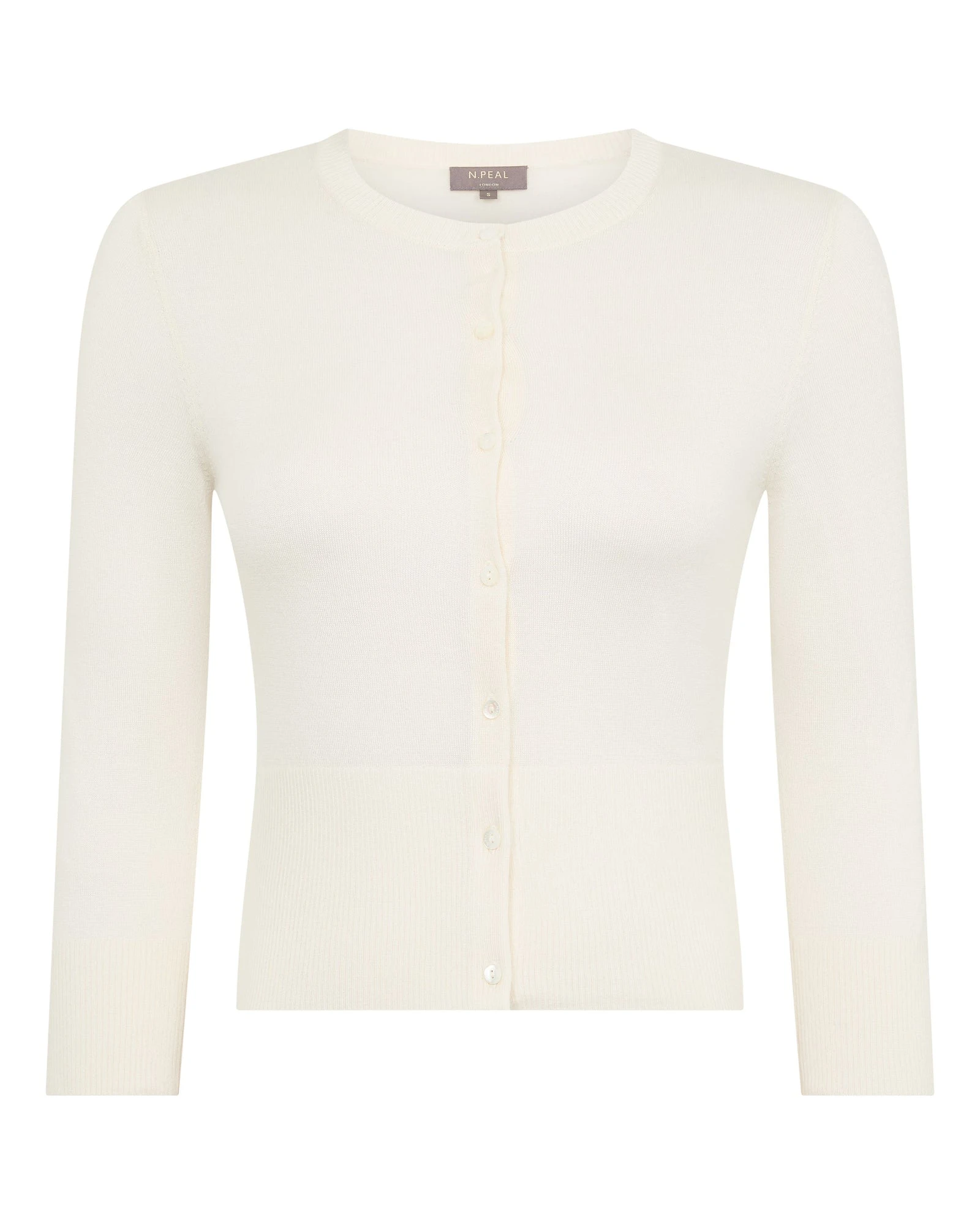 N.Peal Darcie Superfine Cashmere Cropped Cardigan in New Ivory White N.Peal Darcie Superfine Cashmere Cropped Cardigan in New Ivory White | Cardigan | Luxury Shoes