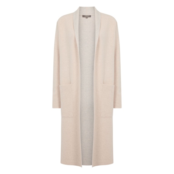 N.Peal Double Face Robe Cashmere Cardigan in Ecru White | Cardigan | Luxury Shoes 