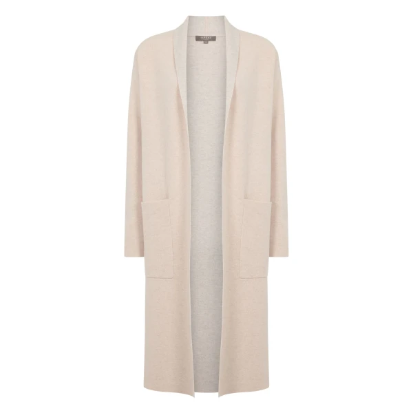 N.Peal Double Face Robe Cashmere Cardigan in Ecru White | Cardigan | Luxury Shoes 