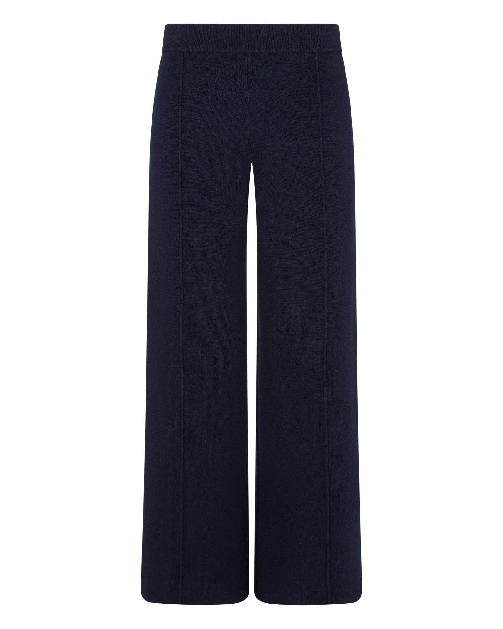 N.Peal Double Face Trousers in Navy Blue N.Peal Double Face Trousers in Navy Blue | Wide leg pants | Luxury Shoes