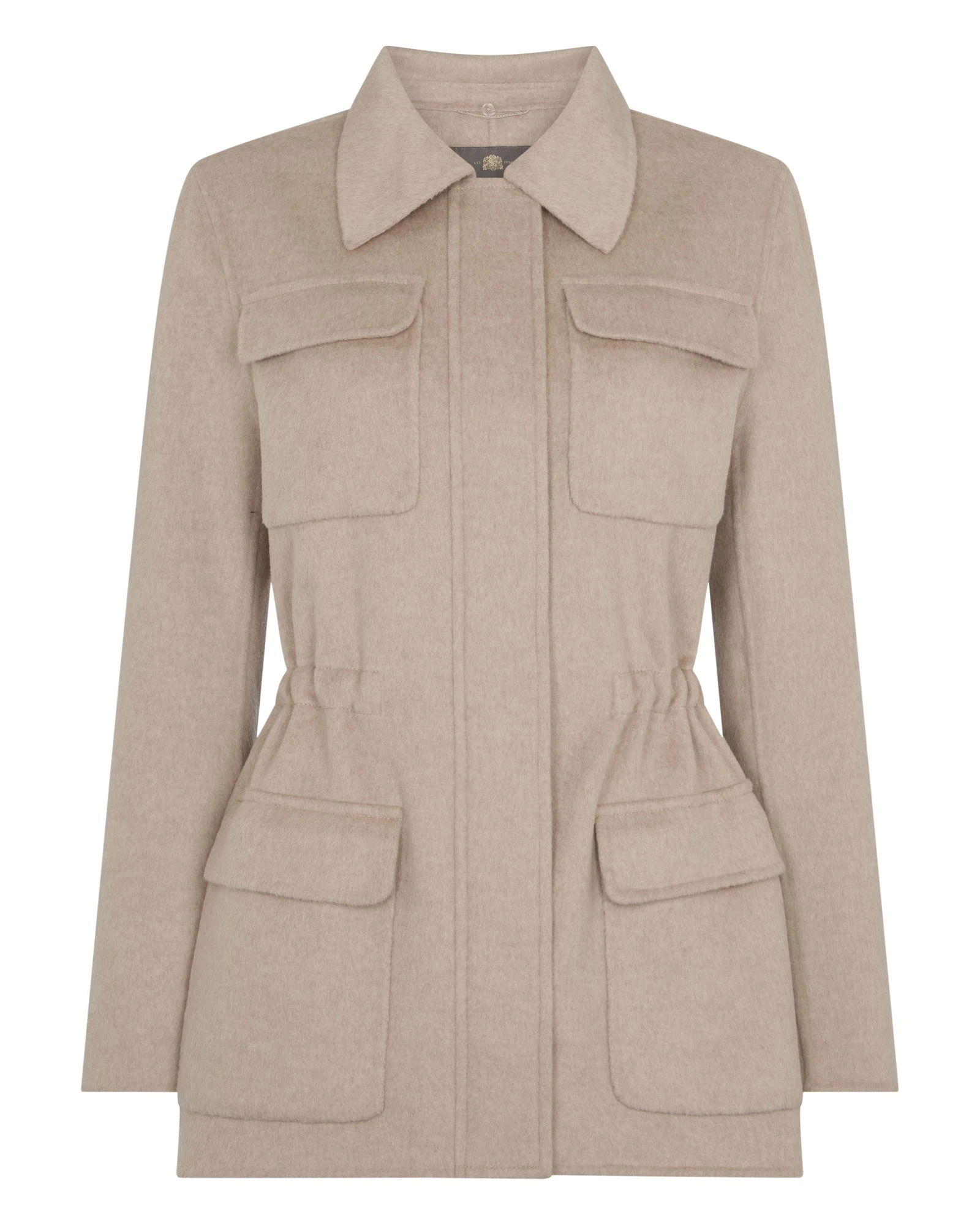 N.Peal Fur Collar Field Jacket in Beige Brown N.Peal Fur Collar Field Jacket in Beige Brown | Jackets | Luxury Shoes