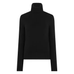 N.Peal Hazel Chunky Roll Neck Cashmere Jumper in Black | Turtlenecks | Luxury Shoes 