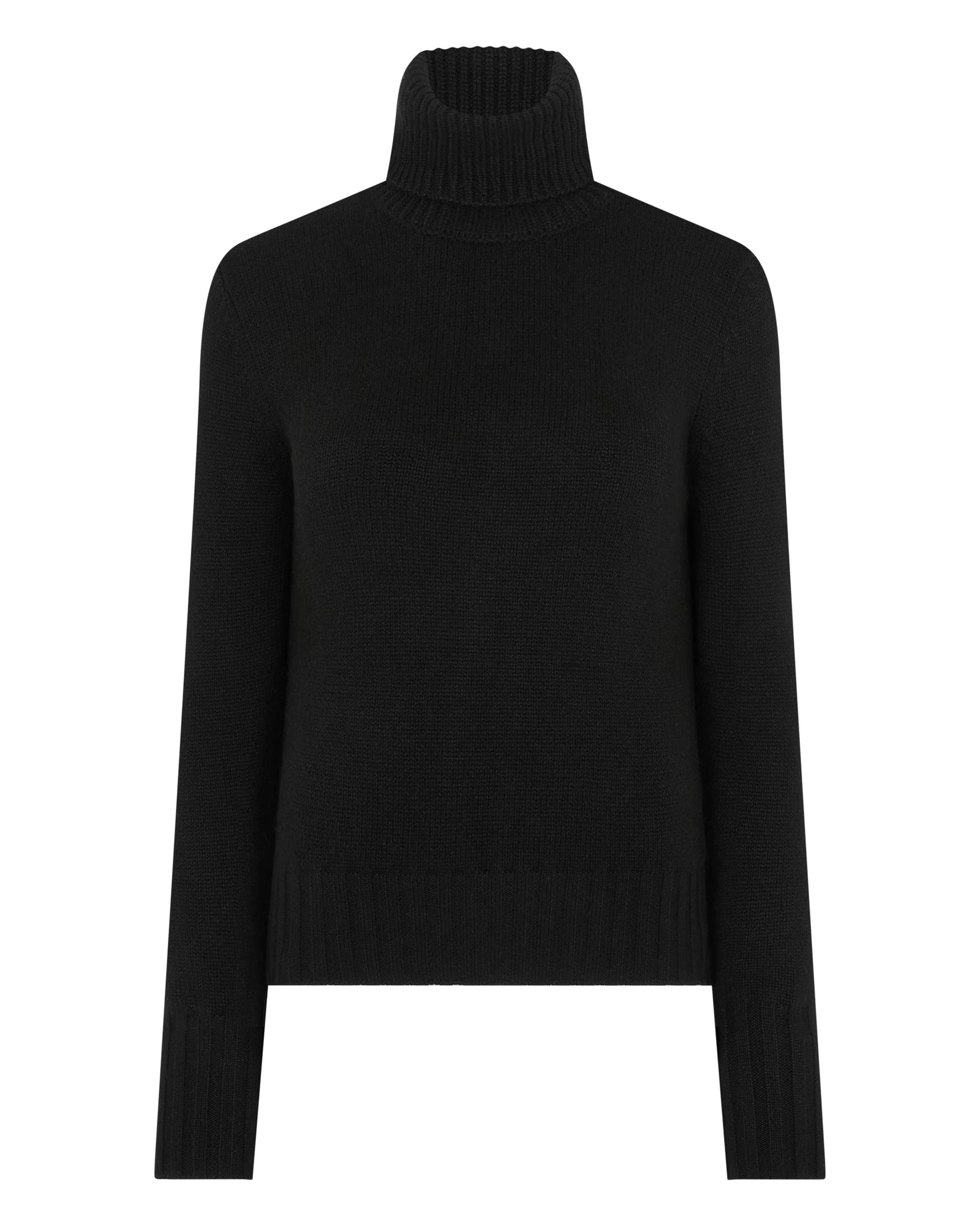 N.Peal Hazel Chunky Roll Neck Cashmere Jumper in Black N.Peal Hazel Chunky Roll Neck Cashmere Jumper in Black | Turtlenecks | Luxury Shoes