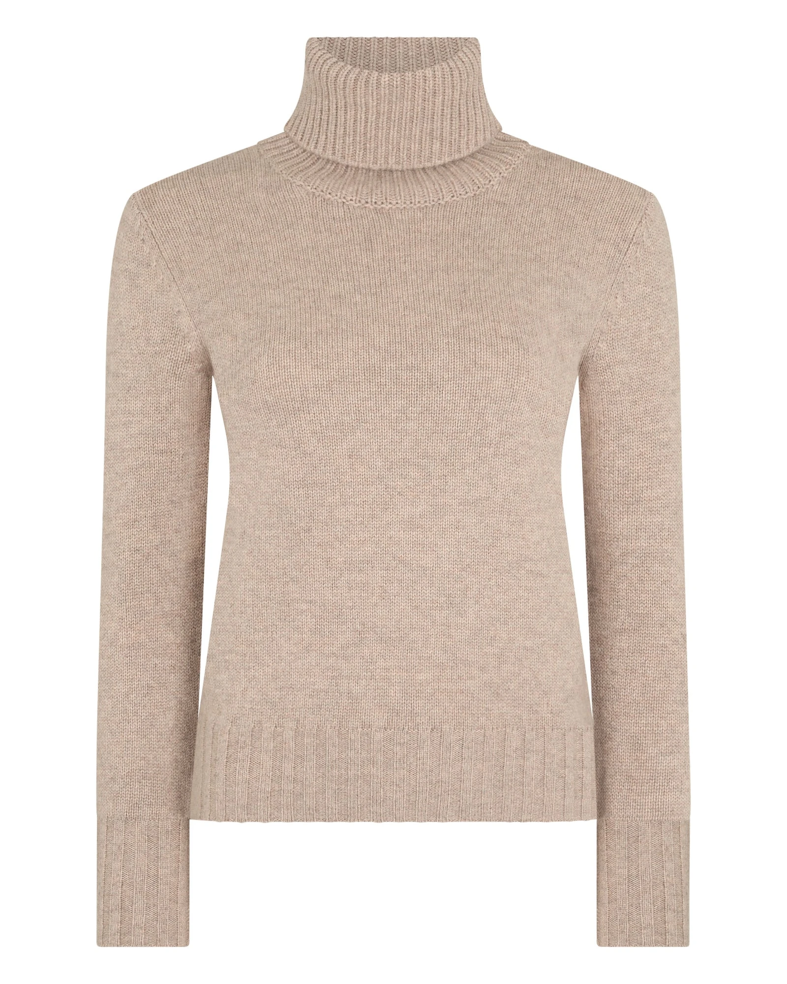 N.Peal Hazel Chunky Roll Neck Cashmere Jumper in Oatmeal Brown N.Peal Hazel Chunky Roll Neck Cashmere Jumper in Oatmeal Brown | Turtlenecks | Luxury Shoes