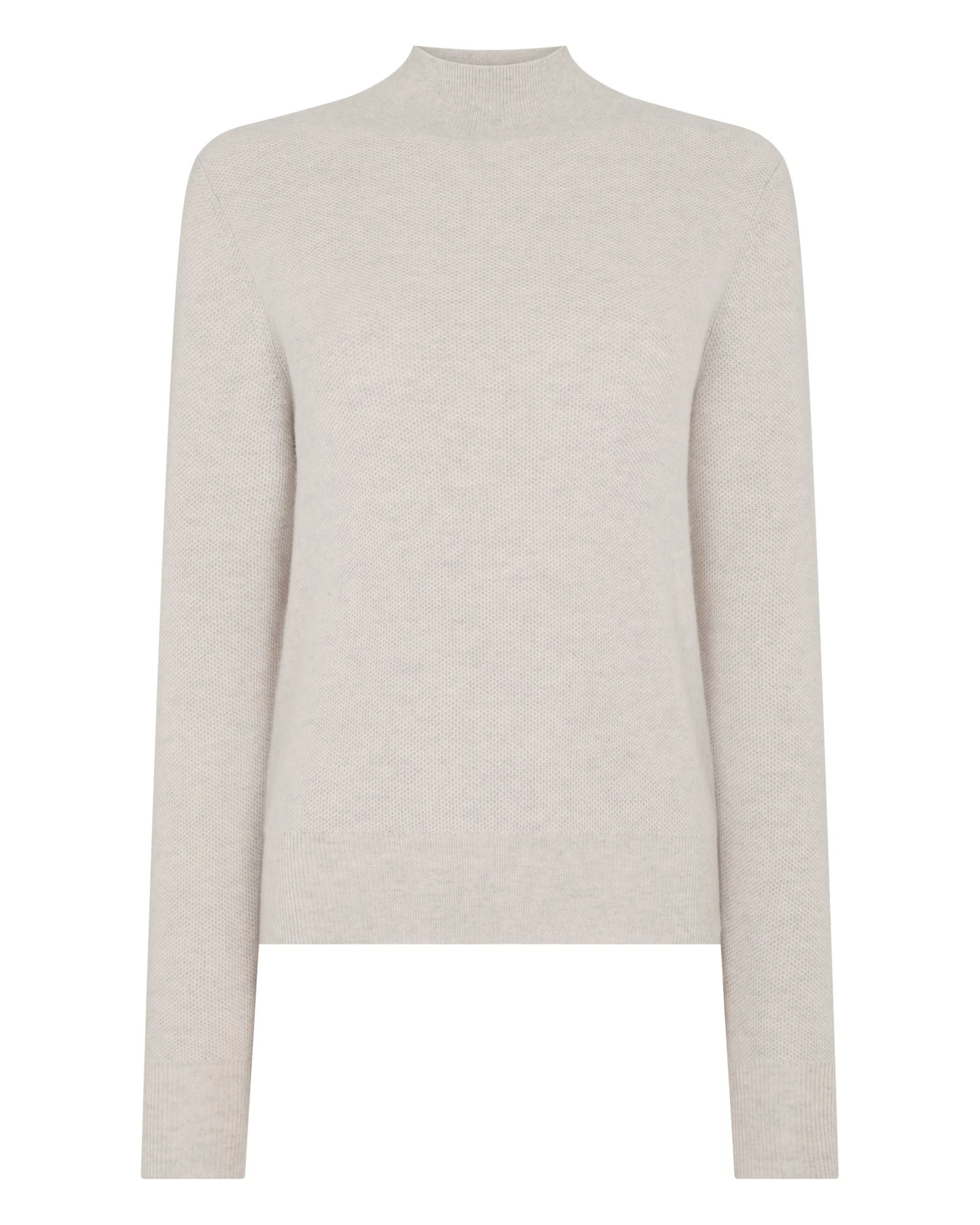 N.Peal Honeycomb Knit Cashmere Jumper in Pebble Grey N.Peal Honeycomb Knit Cashmere Jumper in Pebble Grey | Turtlenecks | Luxury Shoes