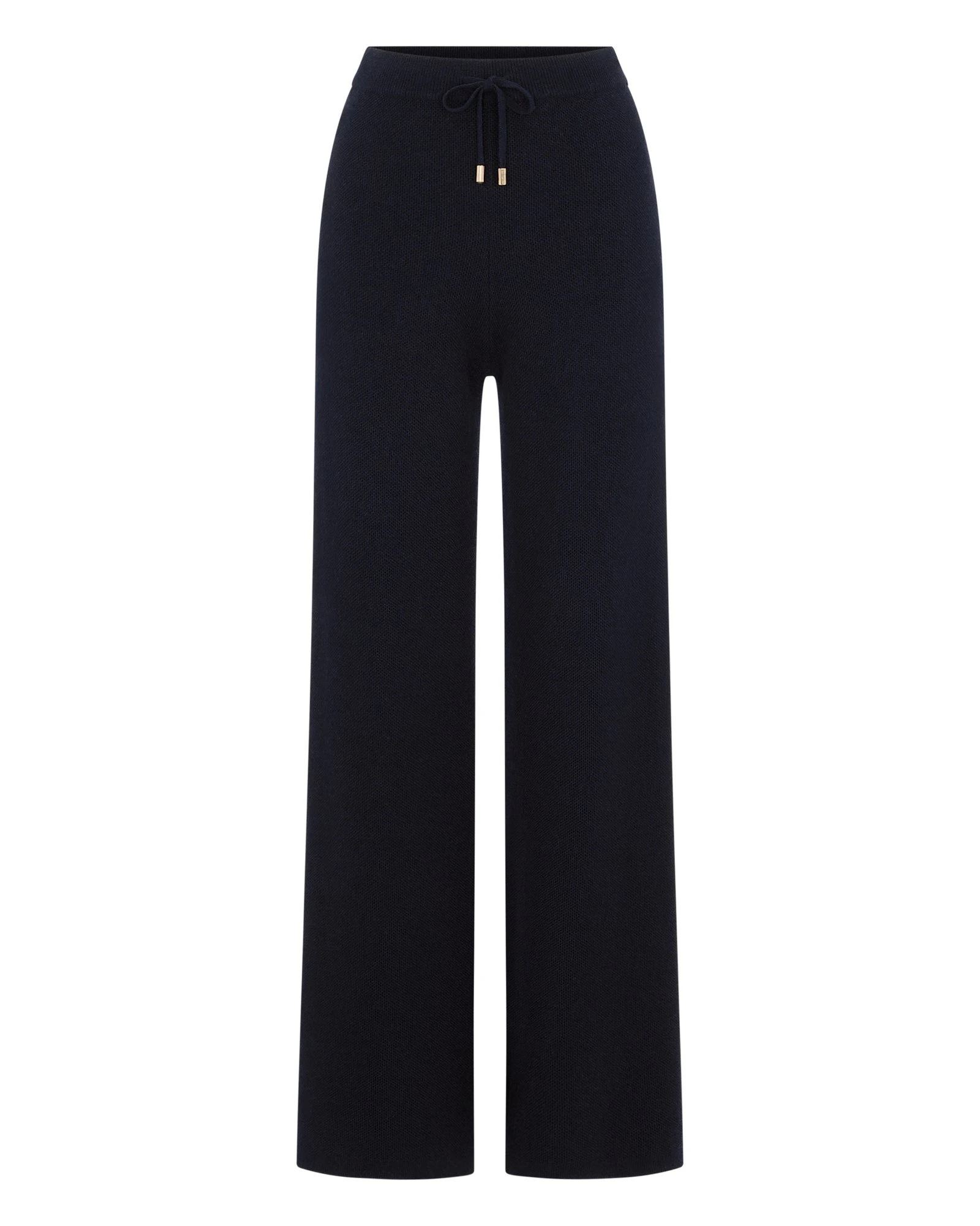 N.Peal Honeycomb Knit Cashmere Trouser in Navy Blue N.Peal Honeycomb Knit Cashmere Trouser in Navy Blue | Wide leg pants | Luxury Shoes