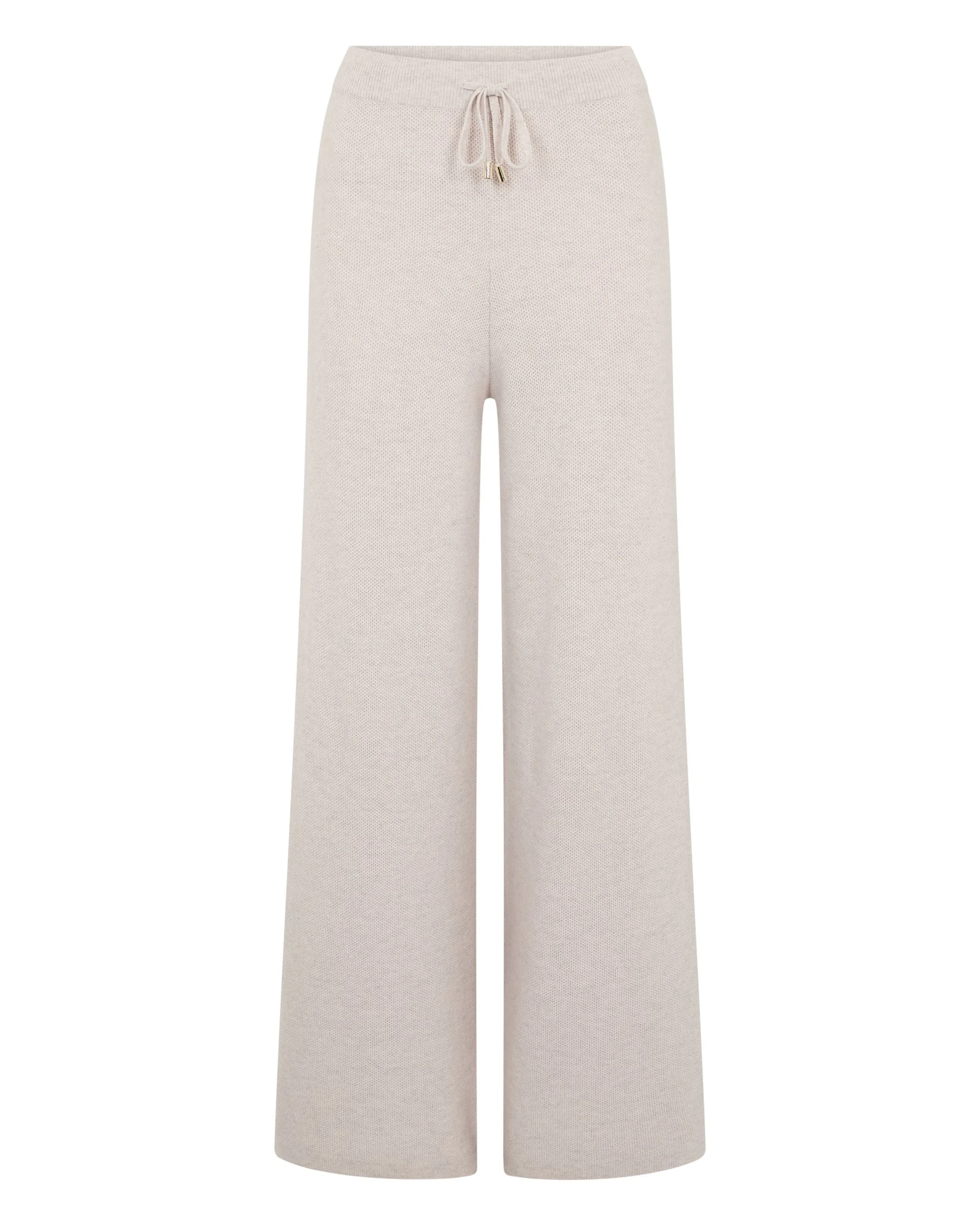 N.Peal Honeycomb Knit Cashmere Trouser in Pebble Grey N.Peal Honeycomb Knit Cashmere Trouser in Pebble Grey | Wide leg pants | Luxury Shoes