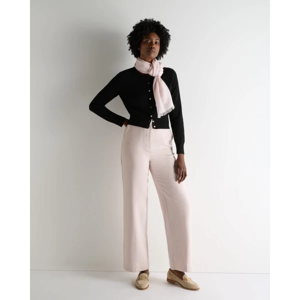 N.Peal Ivy Cropped Cashmere Cardigan in Black
