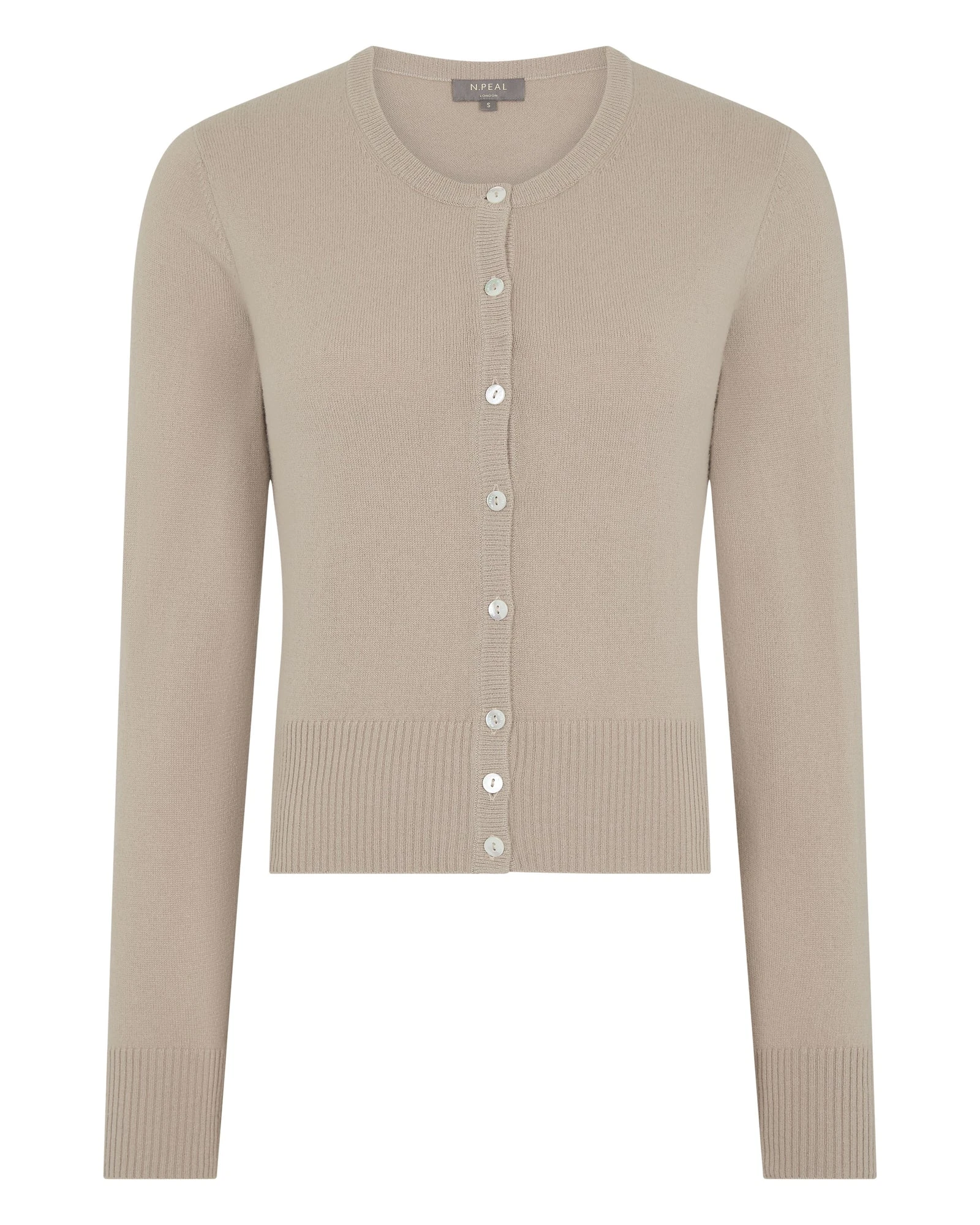 N.Peal Ivy Cropped Cashmere Cardigan in Cashew Brown N.Peal Ivy Cropped Cashmere Cardigan in Cashew Brown | Cardigan | Luxury Shoes