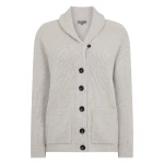 N.Peal Kensington Cashmere Cardigan in Cashmere Grey Melange | Cardigan | Luxury Shoes 