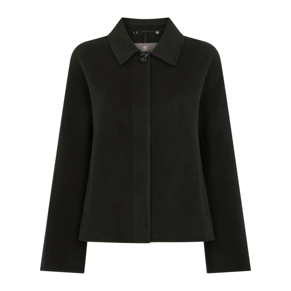Laurel Fur Collared Jacket in Green