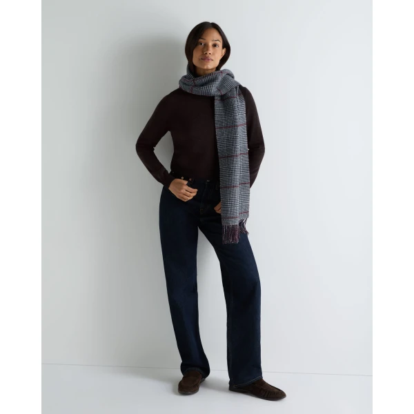 N.Peal Luna Roll Neck Cashmere Jumper in Cocoa Brown