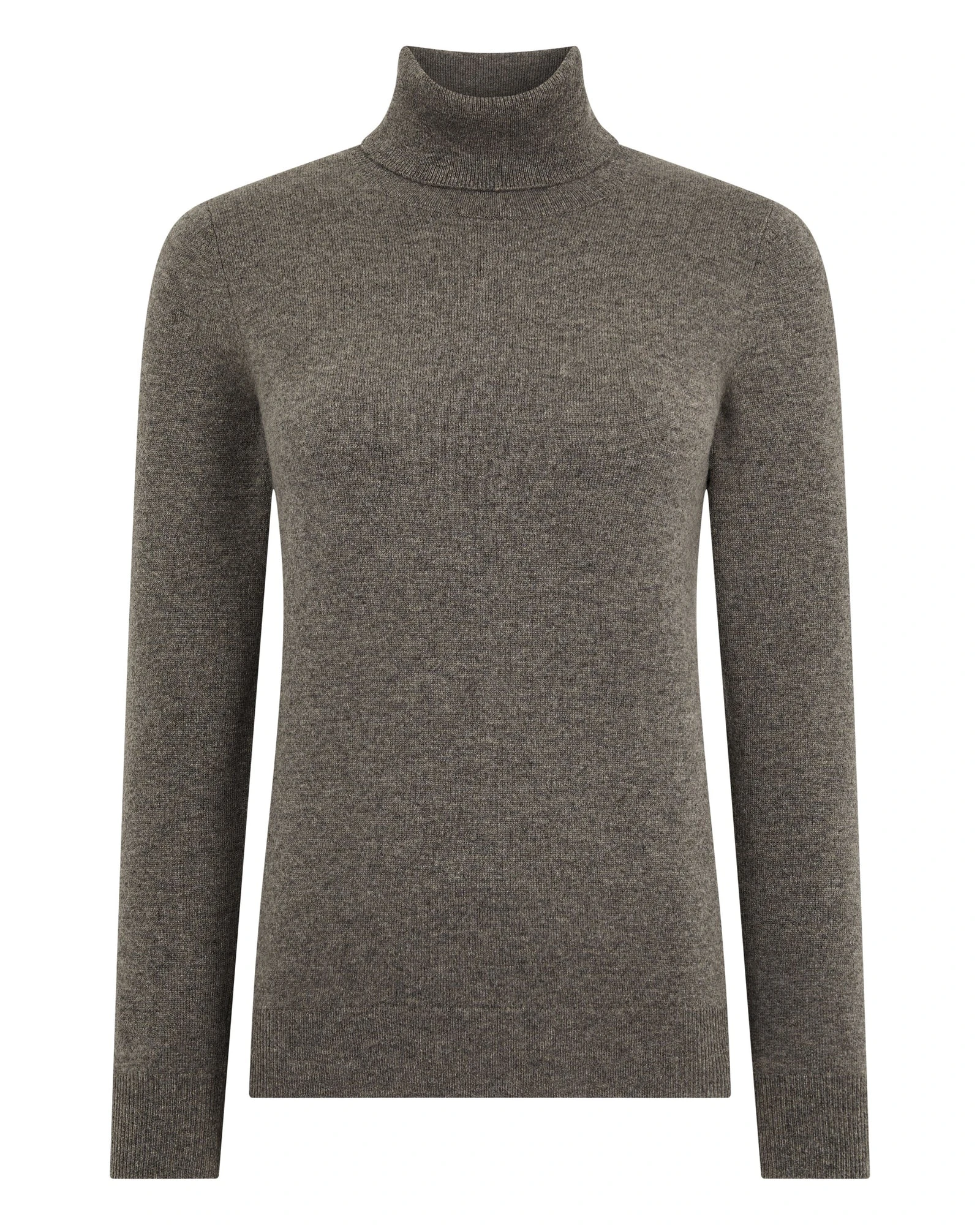 N.Peal Luna Roll Neck Cashmere Jumper in Wood Smoke Brown N.Peal Luna Roll Neck Cashmere Jumper in Wood Smoke Brown | Turtlenecks | Luxury Shoes
