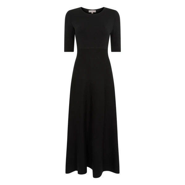 Luxe Circle Dress in Black