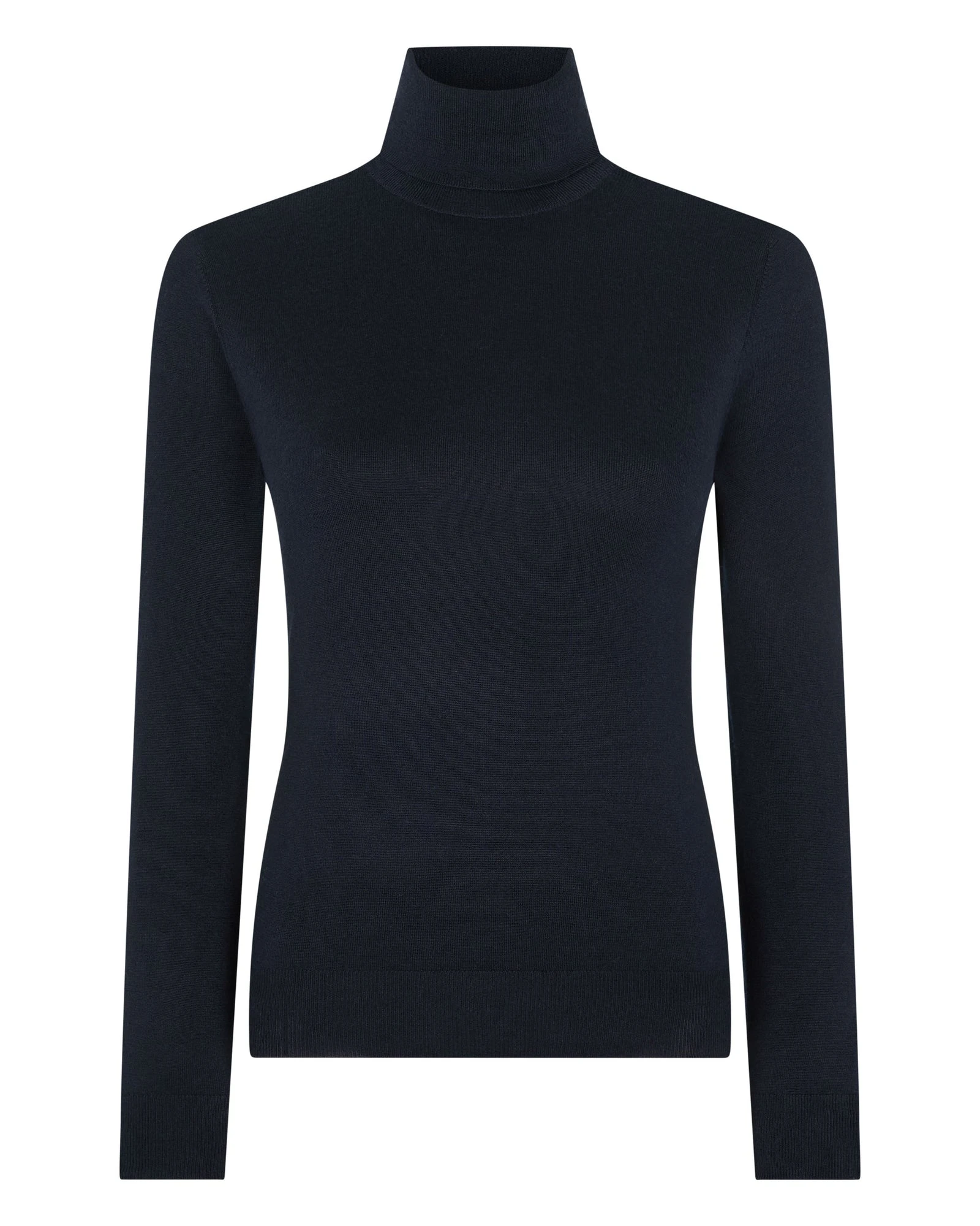 N.Peal Margot Superfine Cashmere Roll Neck Jumper in Navy Blue N.Peal Margot Superfine Cashmere Roll Neck Jumper in Navy Blue | Turtlenecks | Luxury Shoes