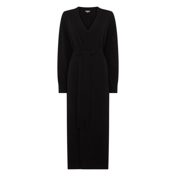 N.Peal Maxi Cashmere Cardigan in Black | Cardigan | Luxury Shoes 