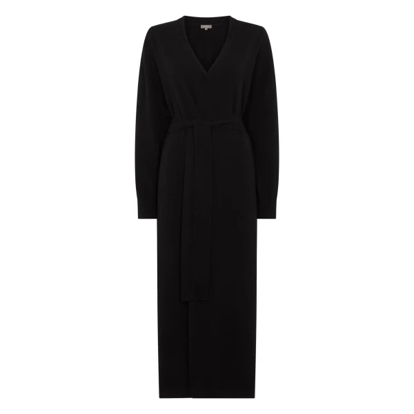 N.Peal Maxi Cashmere Cardigan in Black | Cardigan | Luxury Shoes 