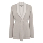 N.Peal Milano Cashmere Cardigan in Oat Grey | Cardigan | Luxury Shoes 