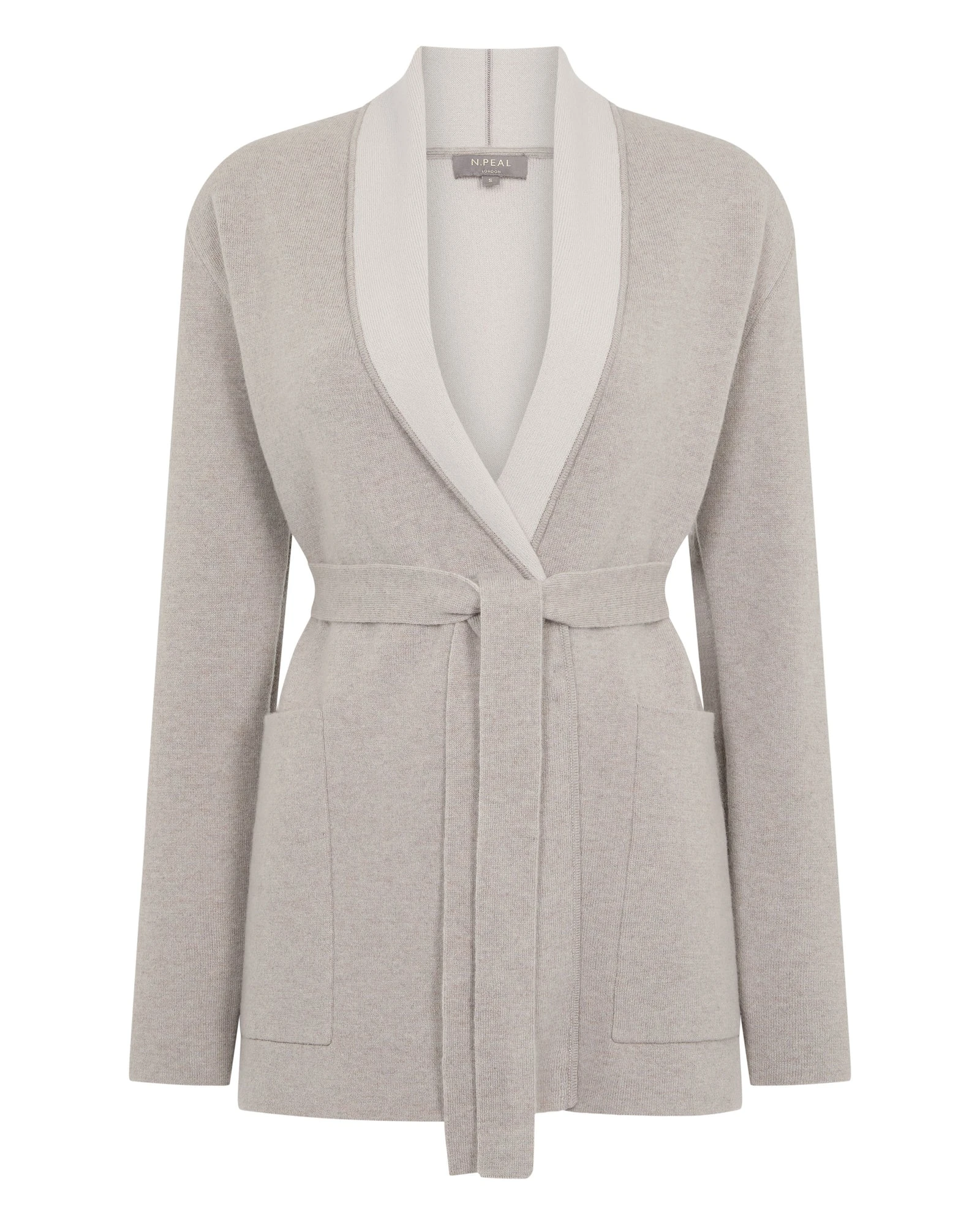 N.Peal Milano Cashmere Cardigan in Oat Grey N.Peal Milano Cashmere Cardigan in Oat Grey | Cardigan | Luxury Shoes