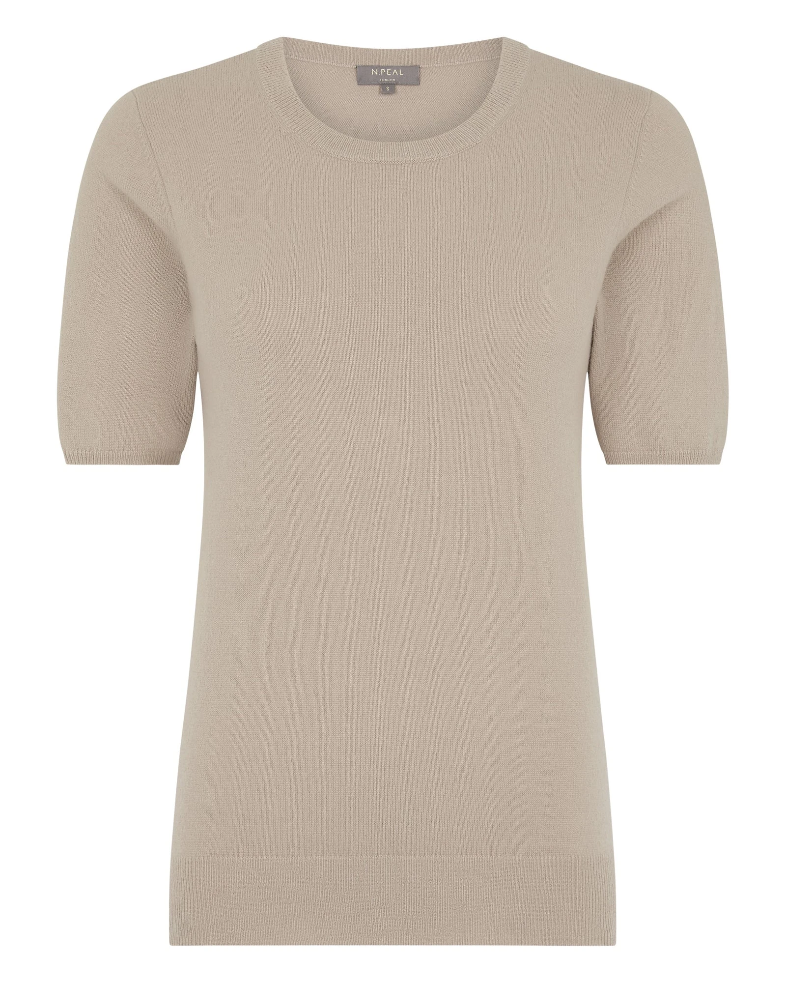 N.Peal Milly Classic Cashmere T-Shirt in Cashew Brown N.Peal Milly Classic Cashmere T-Shirt in Cashew Brown | T-shirts | Luxury Shoes