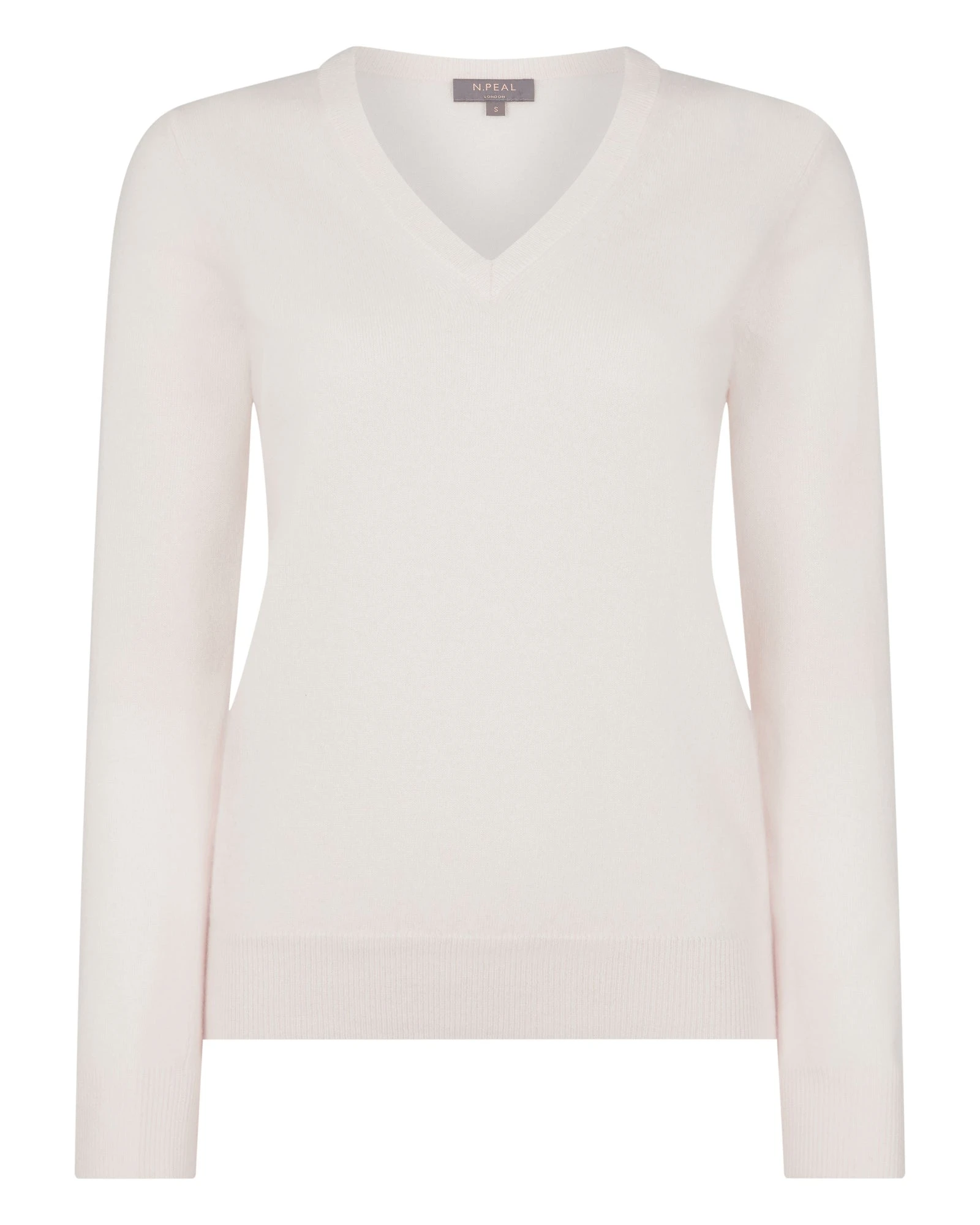 N.Peal Phoebe V Neck Cashmere Jumper in New Ivory White N.Peal Phoebe V Neck Cashmere Jumper in New Ivory White | Sweaters | Luxury Shoes