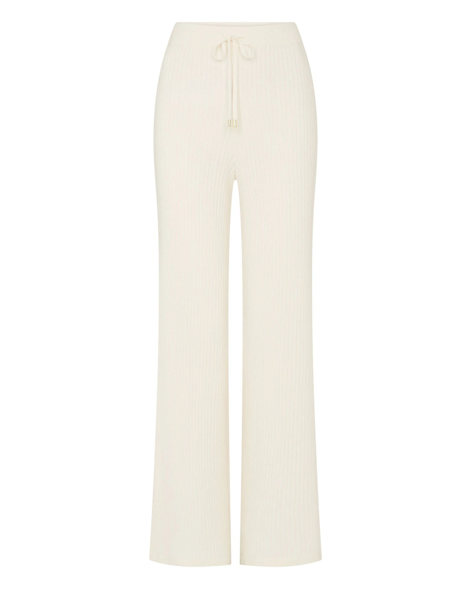 N.Peal Ribbed Wide Leg Cashmere Trousers in New Ivory White N.Peal Ribbed Wide Leg Cashmere Trousers in New Ivory White | Wide leg pants | Luxury Shoes