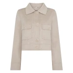 N.Peal Rosie Fur Collared Jacket in Beige Brown | Jackets | Luxury Shoes 