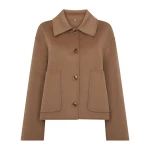 N.Peal Shearling Collar Jacket in Camel Brown | Jackets | Luxury Shoes 