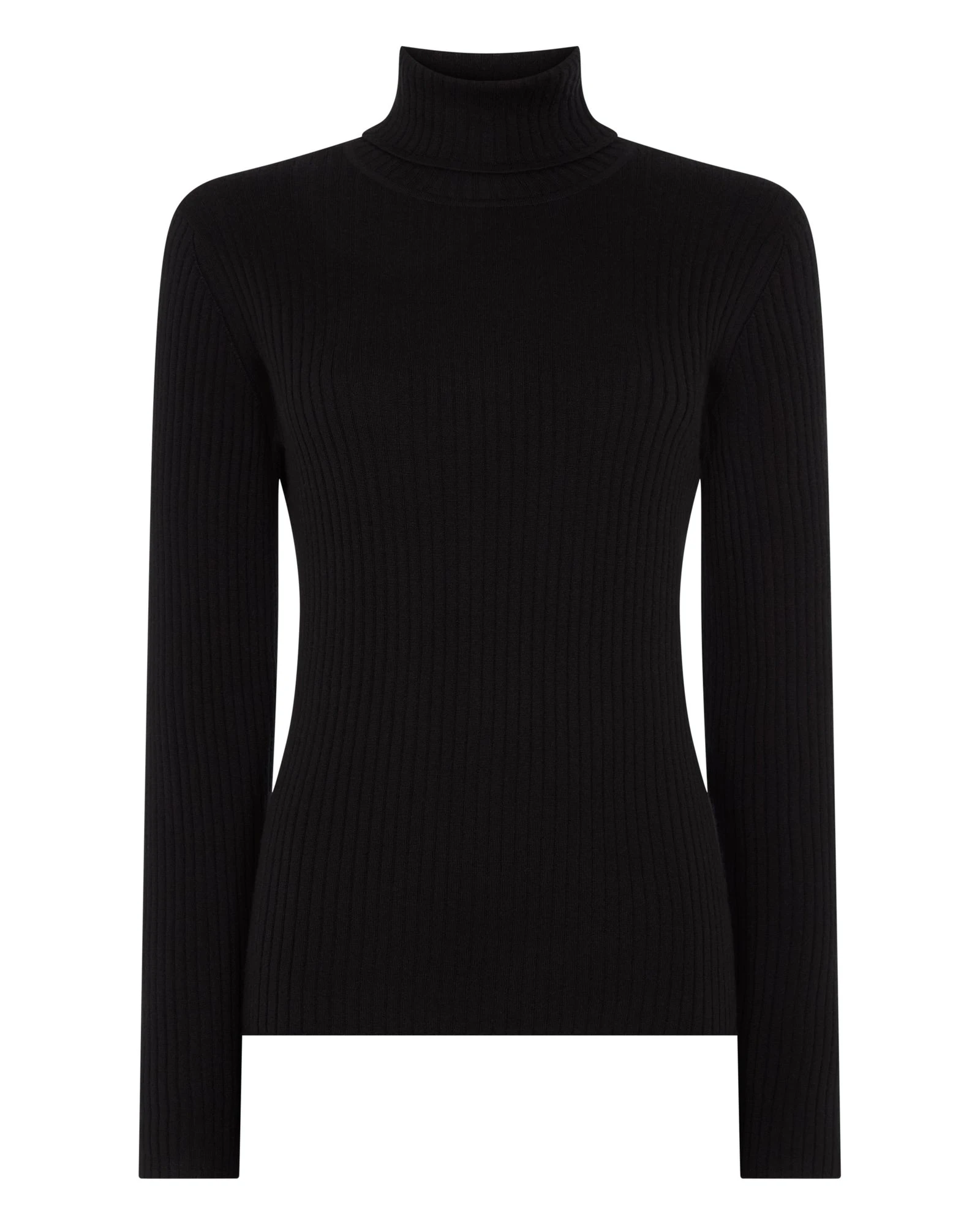 N.Peal Superfine Cashmere Ribbed Roll Neck Jumper in Black N.Peal Superfine Cashmere Ribbed Roll Neck Jumper in Black | Turtlenecks | Luxury Shoes