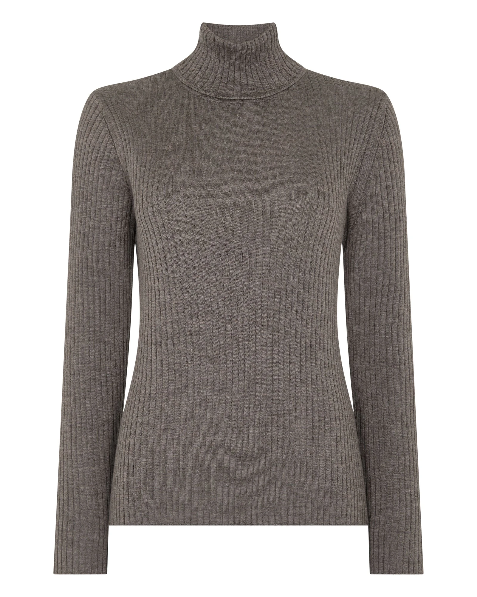 N.Peal Superfine Cashmere Ribbed Roll Neck Jumper in Pecan Brown N.Peal Superfine Cashmere Ribbed Roll Neck Jumper in Pecan Brown | Turtlenecks | Luxury Shoes