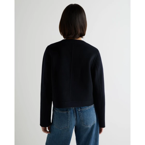N.Peal Suzy Tailored Jacket in Dark Navy Blue