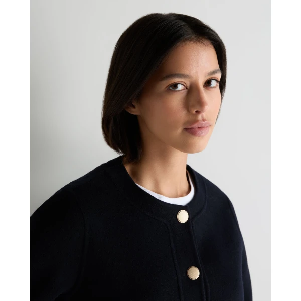 N.Peal Suzy Tailored Jacket in Dark Navy Blue