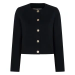 N.Peal Suzy Tailored Jacket in Dark Navy Blue | Blazers | Luxury Shoes 
