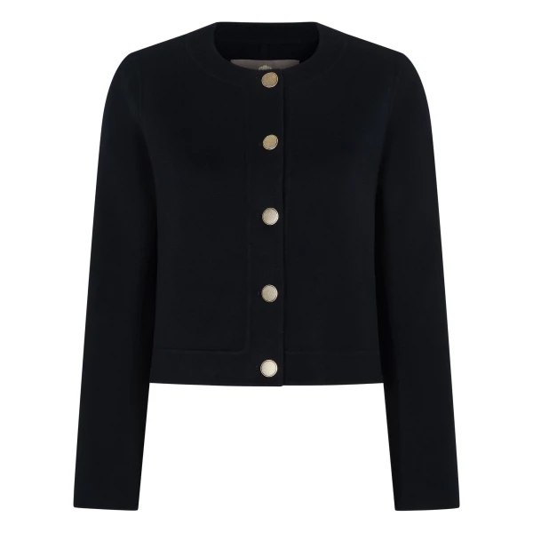 Suzy Tailored Jacket in Dark Navy Blue