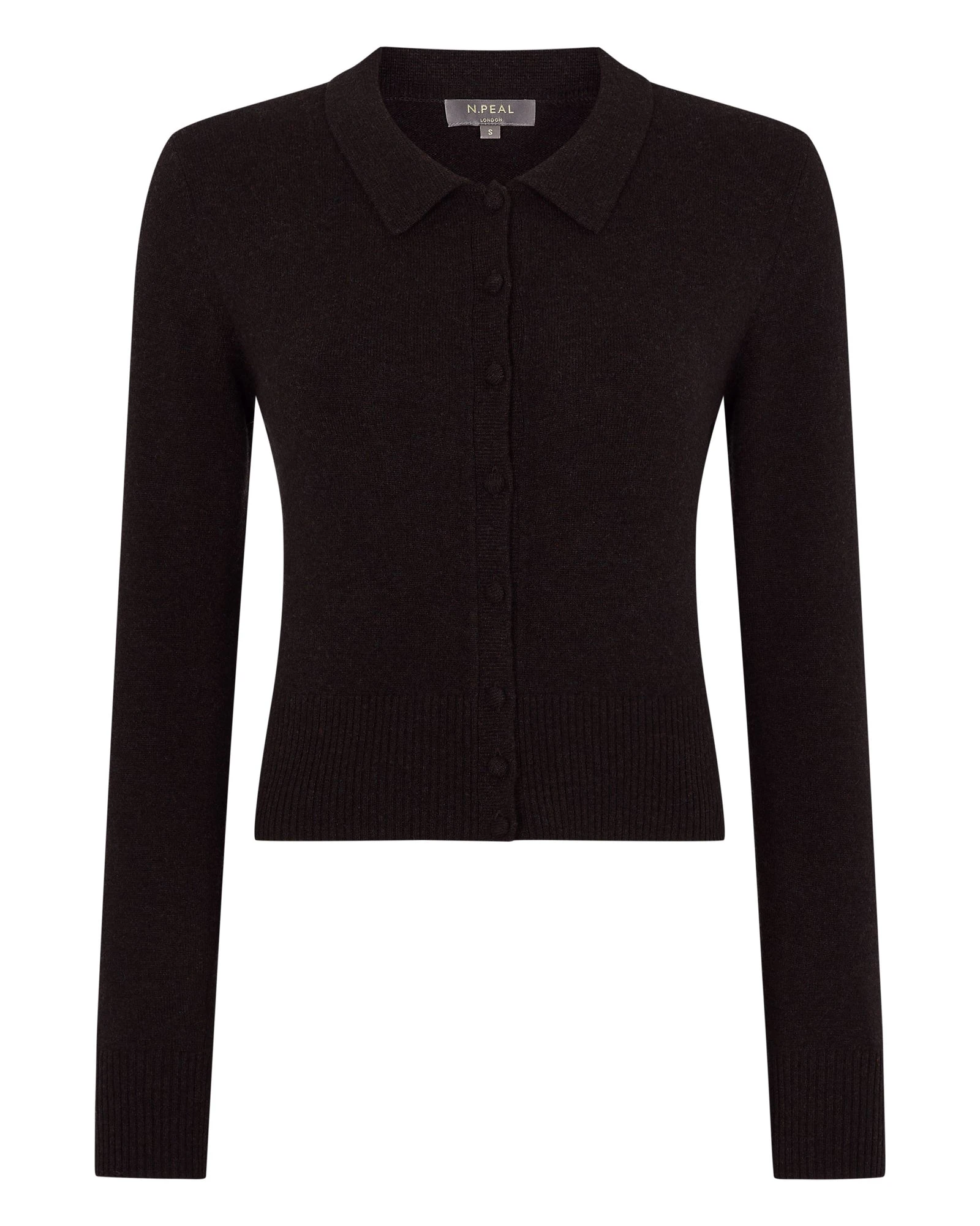 N.Peal Thea Collared Cashmere Cardigan in Cocoa Brown N.Peal Thea Collared Cashmere Cardigan in Cocoa Brown | Cardigan | Luxury Shoes