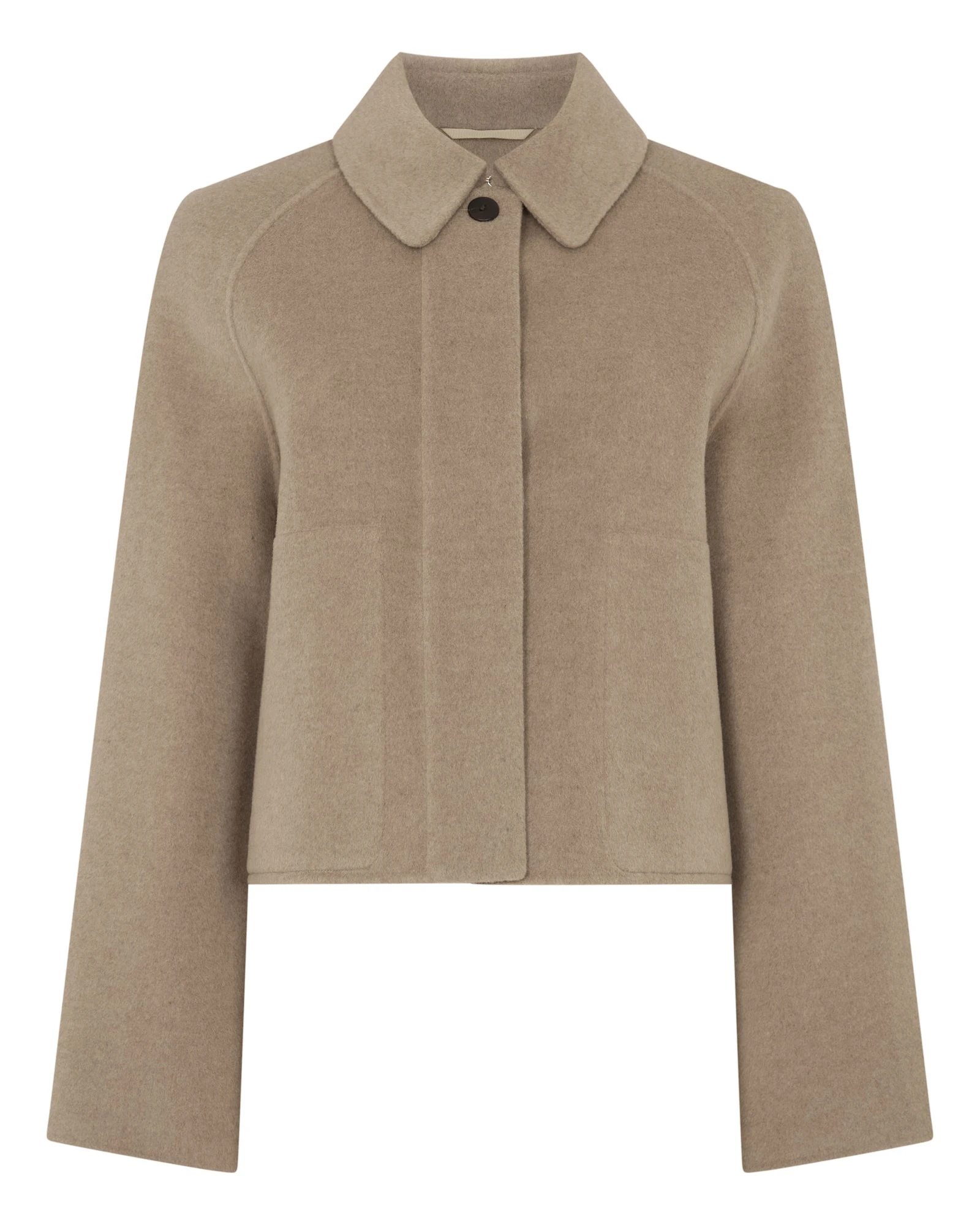 N.Peal Wool Silk Blend Jacket in Dark Beige Brown N.Peal Wool Silk Blend Jacket in Dark Beige Brown | Blazers | Luxury Shoes
