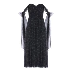 Needle and Thread Amaya Shimmer Gown in Jet Black | Evening Gowns | Luxury Shoes 
