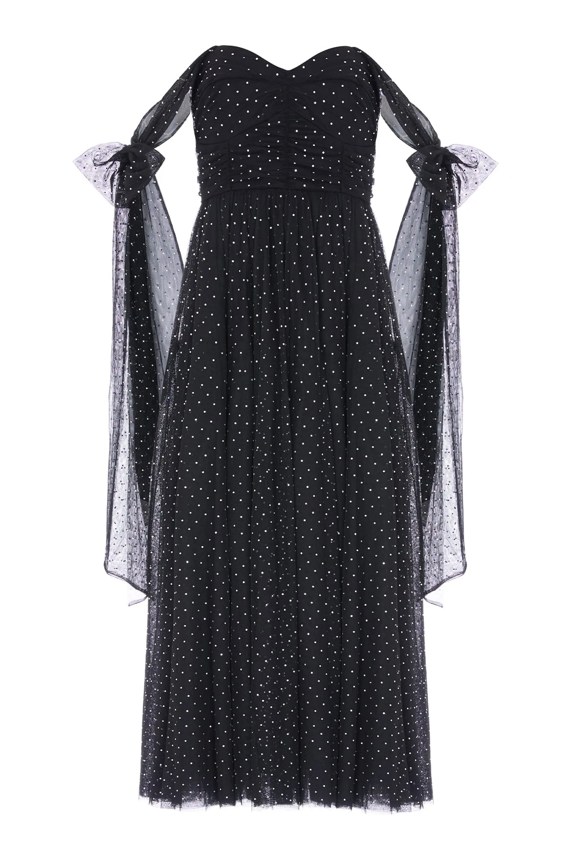 Needle and Thread Amaya Shimmer Gown in Jet Black Needle and Thread Amaya Shimmer Gown in Jet Black | Evening Gowns | Luxury Shoes
