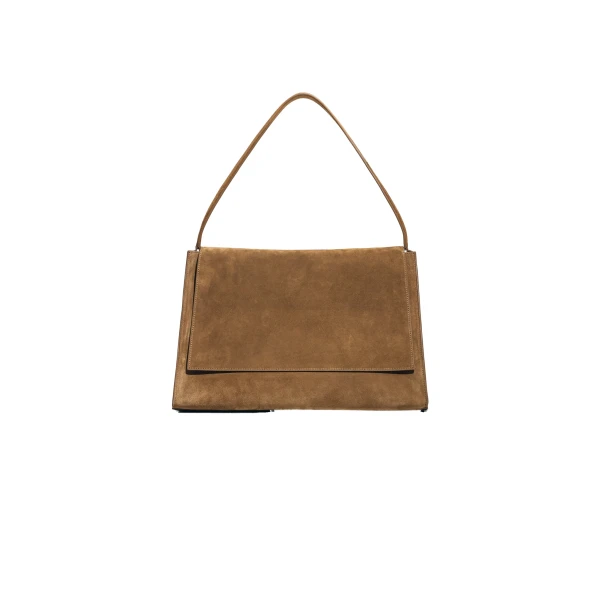 Amal Bag in Toffee Suede