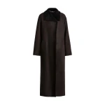 Nour Hammour Birthday Coat in Brown Black