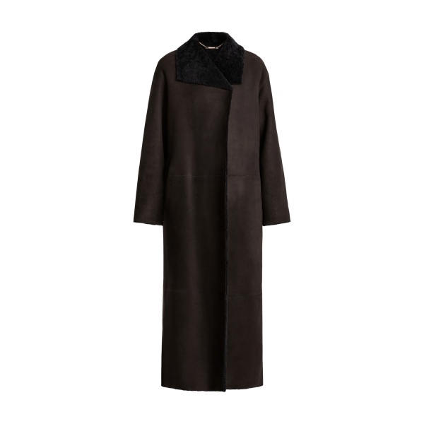 Nour Hammour Birthday Coat in Brown Black