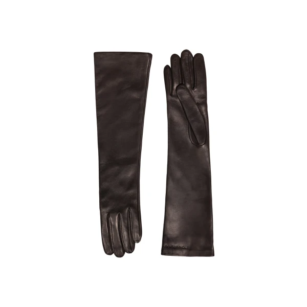 Elbow Long Gloves in Chocolate