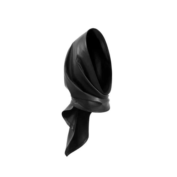 Leather Foulard in Black