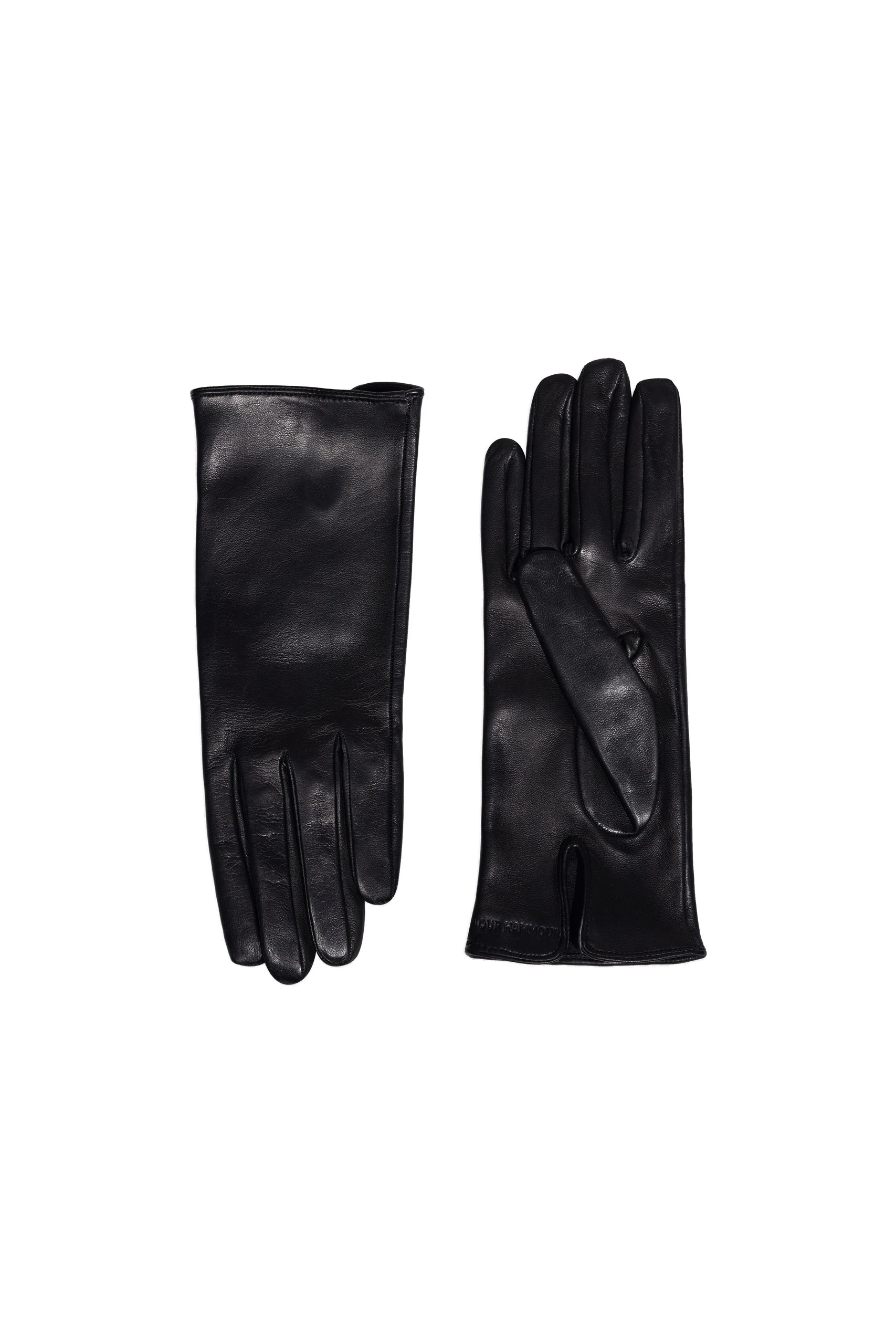 Nour Hammour Wrislet Short Gloves in Black Nour Hammour Wrislet Short Gloves in Black
